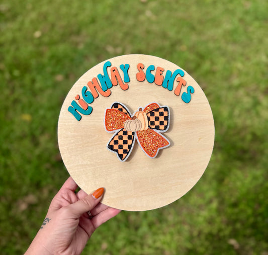 RTS Pumpkin Bow- Bourbon Pumpkin